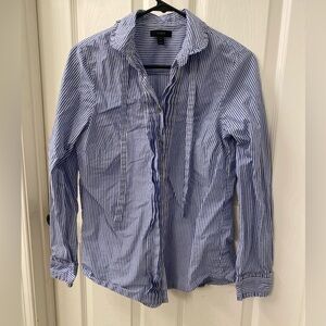 J.Crew women’s Blue Striped Shirt size 8